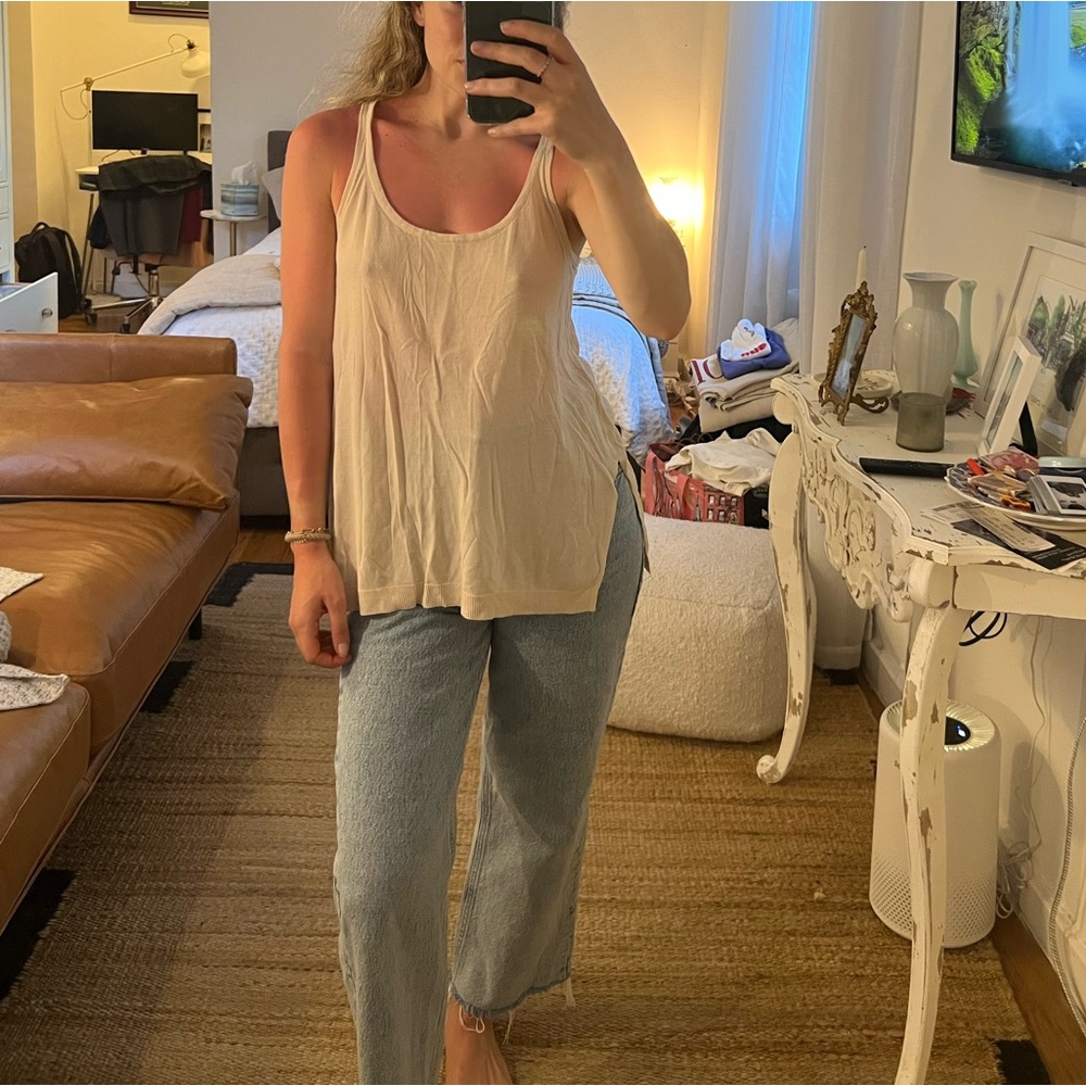 Zara loose sweater tank top